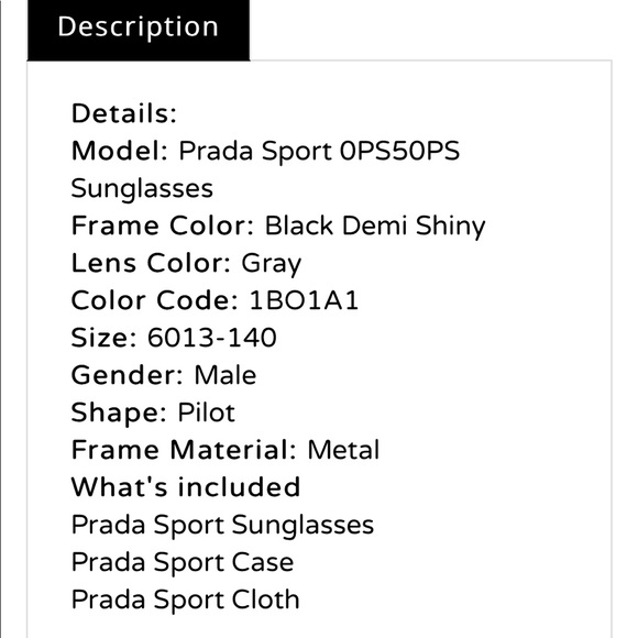 SOLD! NIB Prada Linea Rossa Aviator Sunglasses - Picture 8 of 8